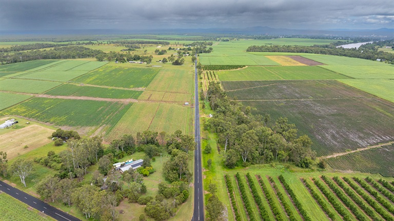 Aerial view of Walker's Point Road